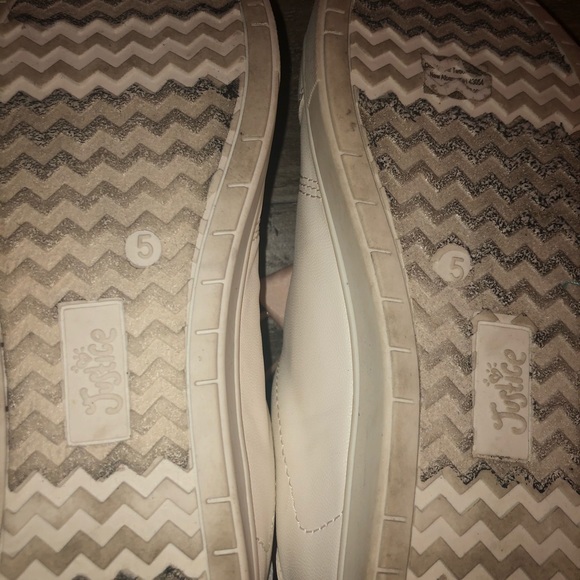 Justice Girl’s Sneakers Leather Size 5 - Picture 8 of 9